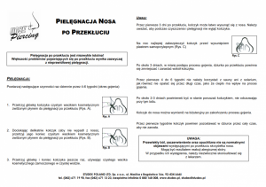 pielęgnacja po przekłuciu nosa